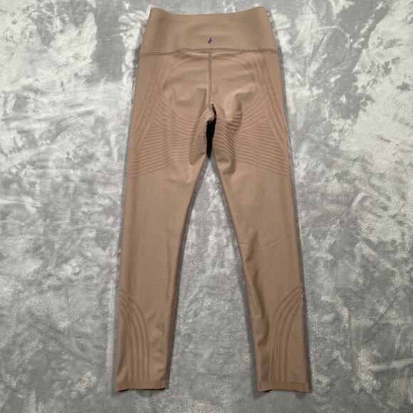 Fanka Leggings XS Tan Body Sculpt 7/8 Compression Smoothing Running Workout - Picture 2 of 12